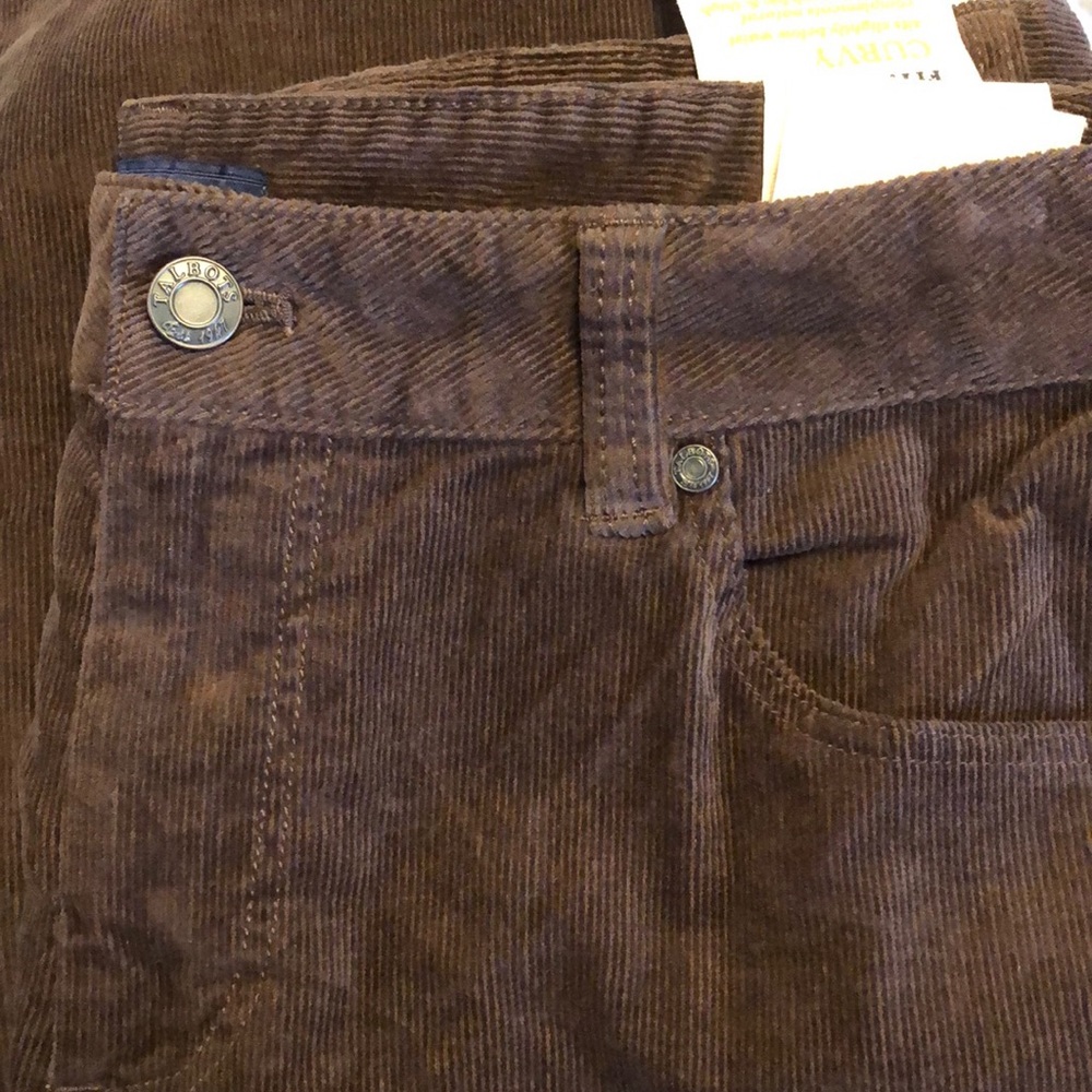Talbots corduroy pants brown size 14